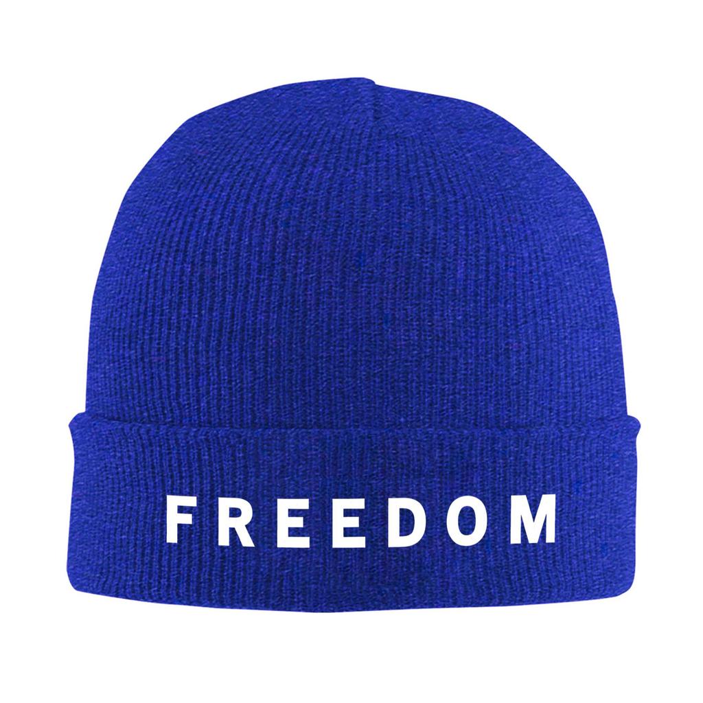 Freedom Beanie Mützen Charlie Kirk Bonnet Mützen Unisex Erwachsene Hip Hop Hippie Strickmütze Winter Grafik Elastische Mützen
