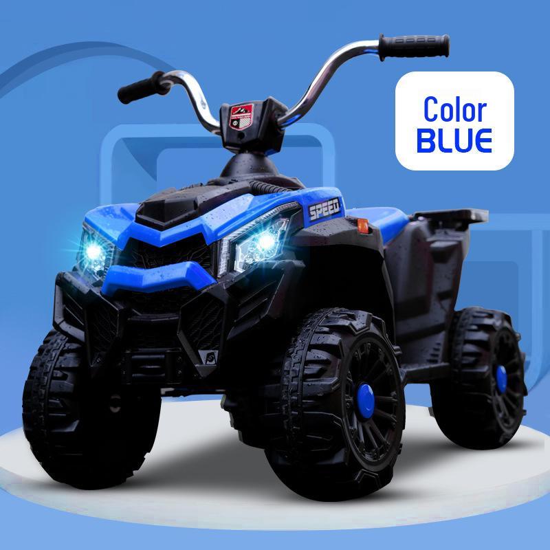 Cross-Border Kids' Electric Beach Car: Four-Wheel Ride-On Toy with Rechargeable Battery