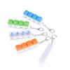 4 Keys LED Light  Keyboard Keychain Keyboard Decompression Toys Finger Keyboard Toy DIY Button Stress Relief Toys