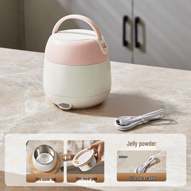 ZISIZ 1.0L Double-Layer USB Electric Heating Lunch Box