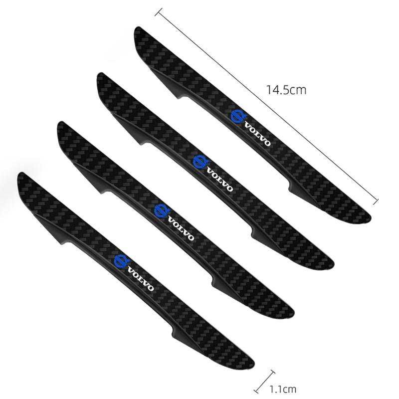 Protection Anti-Collision Aspect Fibre de Carbone Bords de Portière de Voiture Autocollants Résistants aux Rayures Pour VOLVO RDESIGN T6 AWD S40 S60 S90 V40 V50