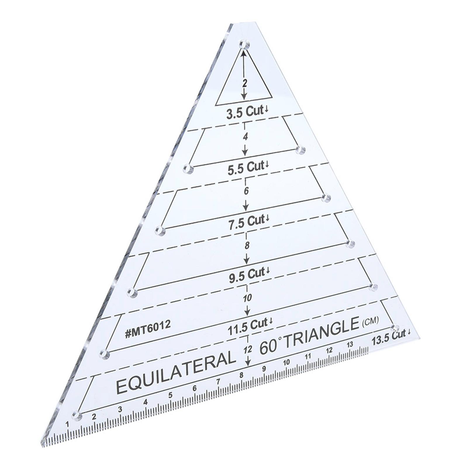 

Acrylic Triangle High Transparency Original Scale Tailor maker Ruler for Quilting