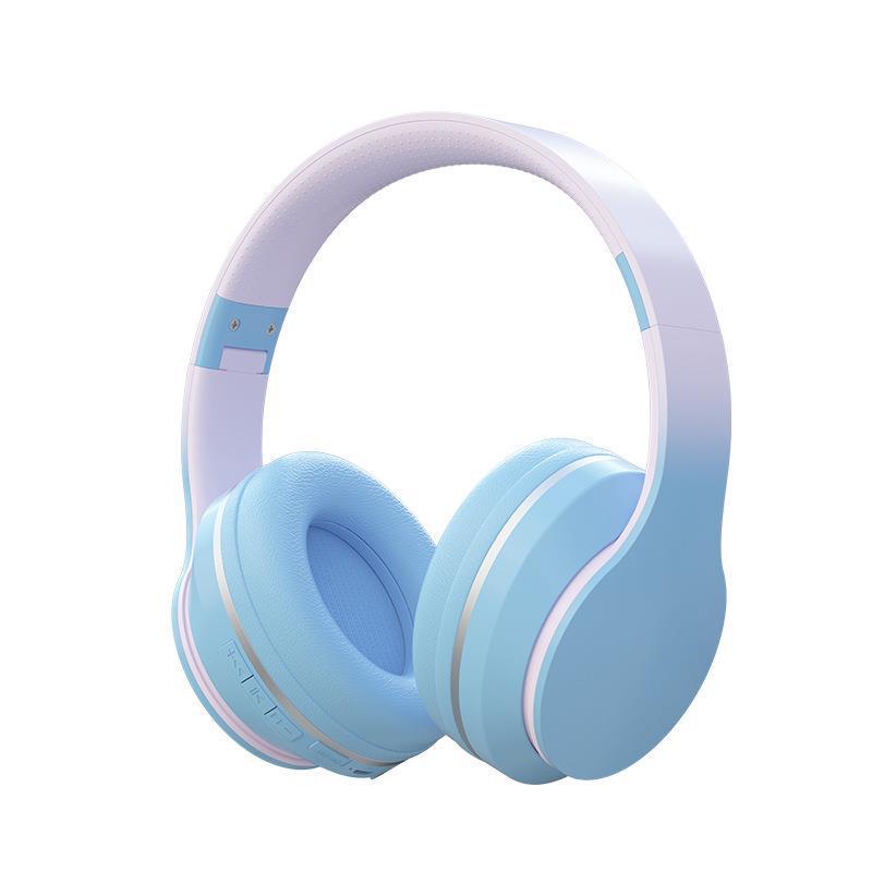 

DR56 Gradient Wireless Bluetooth Headband Headphones for Kids: Perfect for Gaming, Online Classes, Calls, and E-sports. Hot Seller.