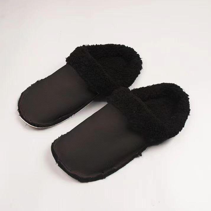 

Winter Detachable Fleece-Lined Clog Shoes with Plush Fur Lining – Warm Furry Shoes for Men and Women 42-43 (260MM)