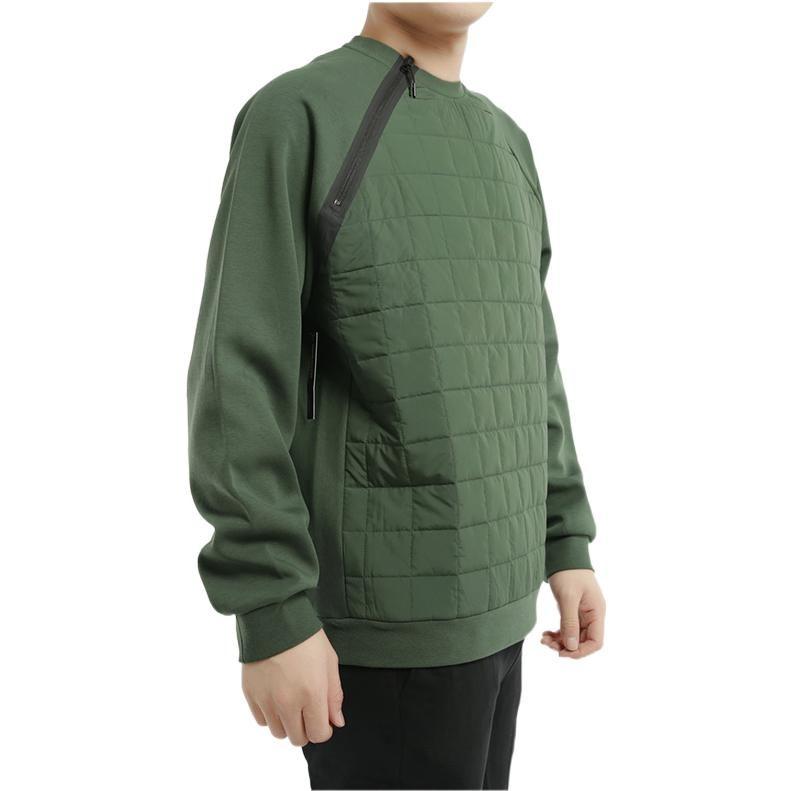 Nike Sweatshirts Men's Green Crew Neck Moderate Regular BV3698-337