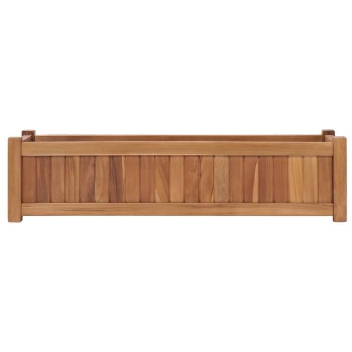 VidaXL Raised Bed 100x30x25 Cm Solid Teak Wood