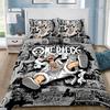 One Piece Duvet Cover Pillowcase, Luffy Cartoon Print Children's Bedding Set, Bedroom Decoration Adult Boy Gifts