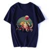 Deep Sea Octopus Funny Vintage T-Shirt Casual  Tshirt Oversized Unisex Tops Men's Clothing Fitness T Shirt