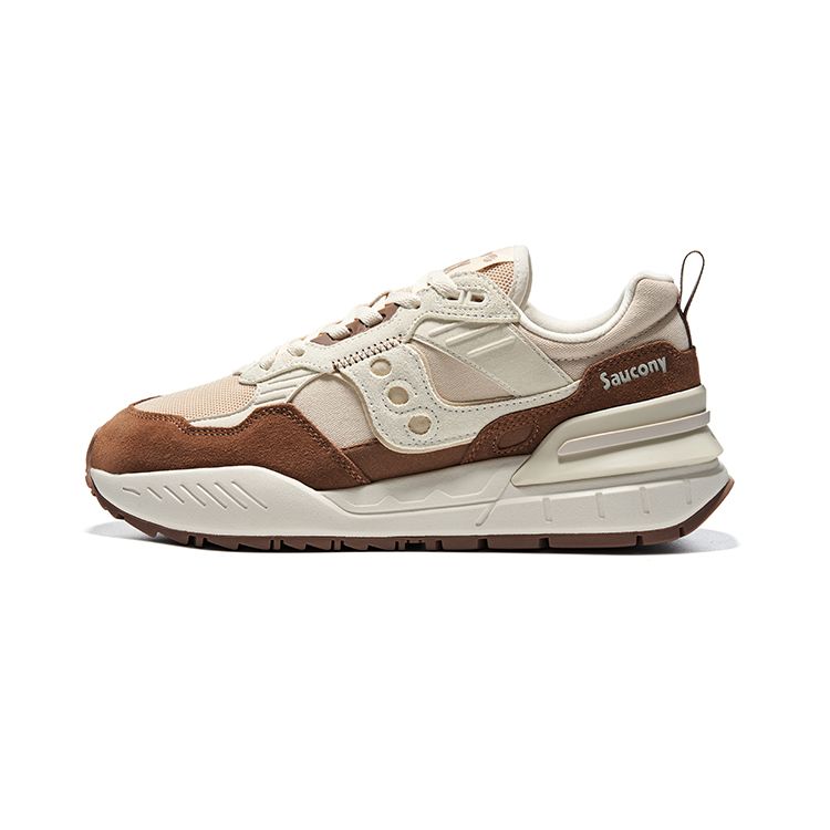 Saucony Shadow 5000 Versatile Comfortable Non-Slip Durable Lightweight Low-Top Casual Running Shoes Unisex sneaker Beige Brown S79037-8