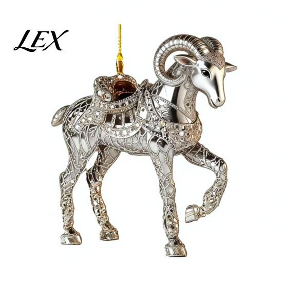 White Sheep Christmas Tree Decorations 2D Acrylic Keychain, Lamb Pendant for Car Rearview Mirror, Seasonal Home Ornament Backpack Bag Charm,