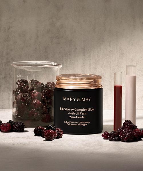 Mary&May Vegan Blackberry Complex Glow Wash-Off Pack 125g