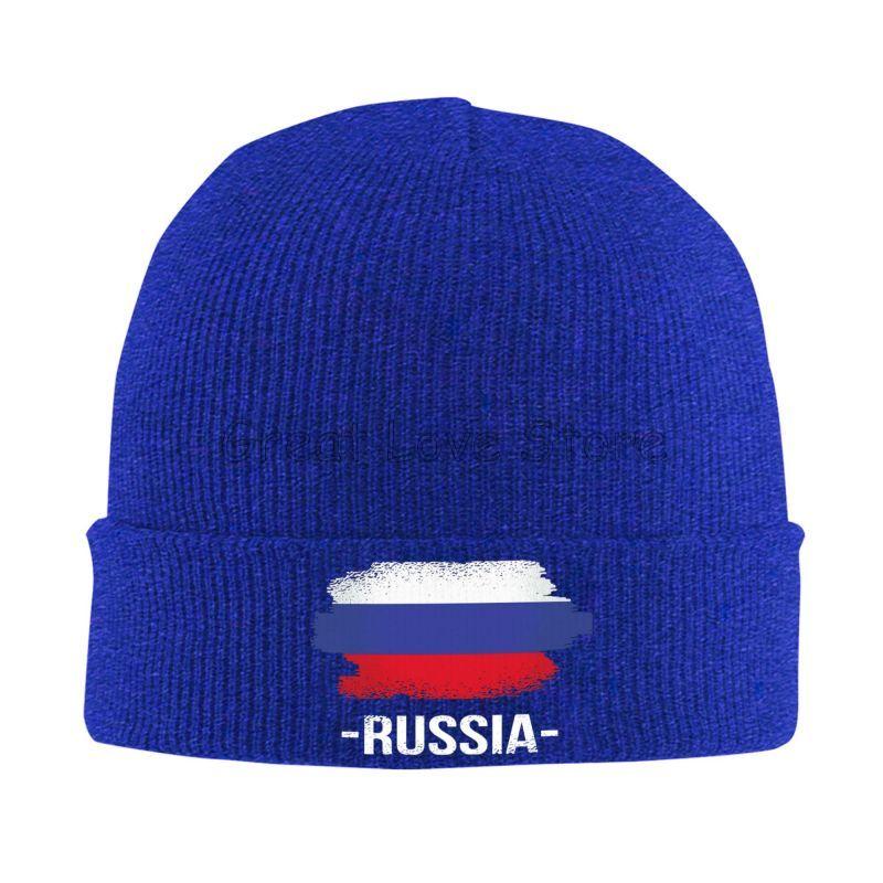 Flag of Russia Bonnet Hats Men Women Trendy Knitted Hat Outdoor Sports Skullies Beanies Autumn Winter Warm Head Wrap Caps