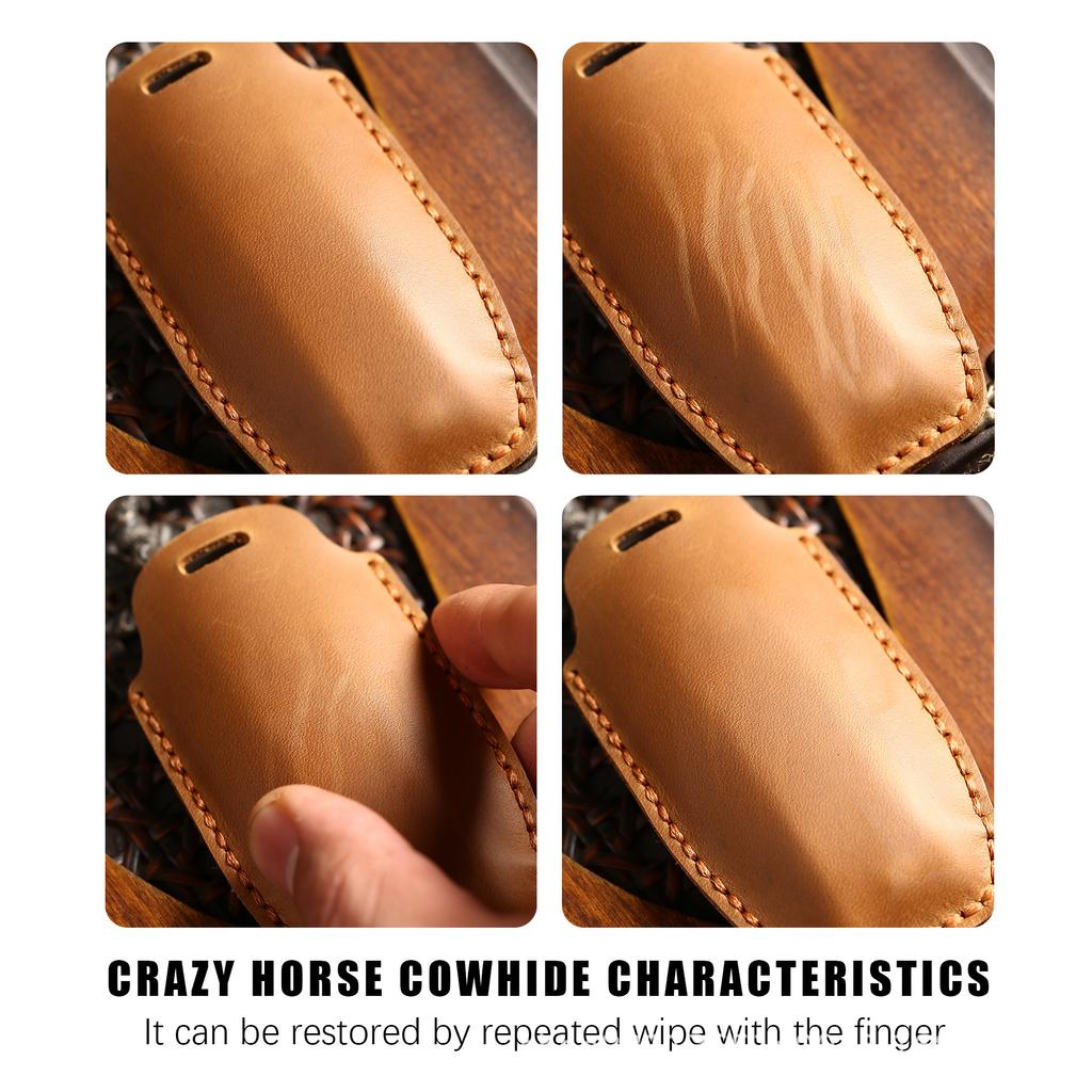 Premium Genuine Leather Key Bag Compatible with Hyundai Kia Sportage Carnival Forte – Elegant & Practical Accessory