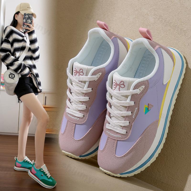 Platformové tenisky 2024 Podzimní móda Dámské šněrovací klínové ležérní sportovní boty pro ženu Pohodlné cestovní běžecké boty Zapatillas