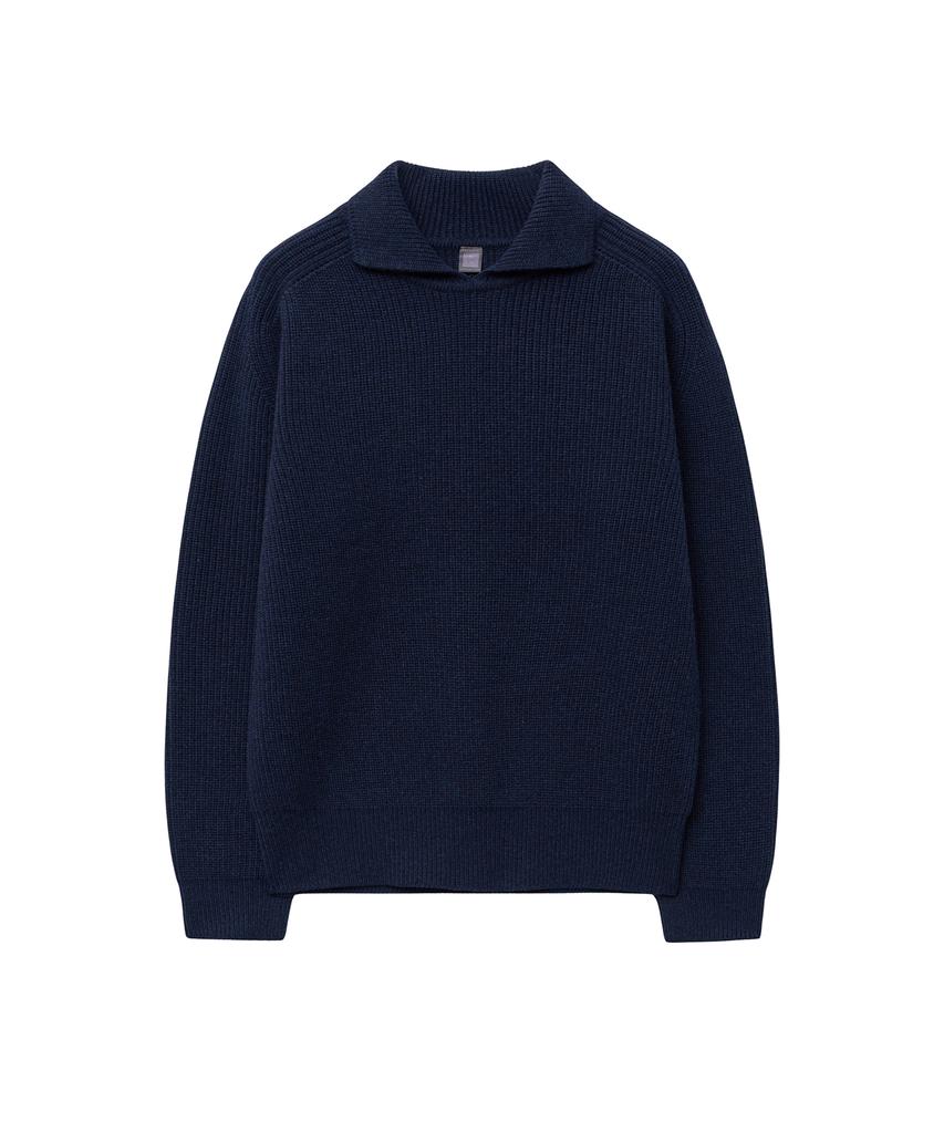 IOLO Alain Collar Knit_Navy