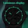 Mens Dragon Watch Automatic Mechanical Watches Fashionable Business Luminous Waterproof Hollowed Out Wrist Watch