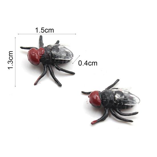 100 Stück Trick-Requisiten Sicher Lustig Neuheit Kunststoff Imitation Insekten Fliegen Falsche Fliegen