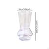 Glass Vase Flower Pot Gift Arrangement Flowerpot Desktop Ornament for Restaurant Cafe Wedding