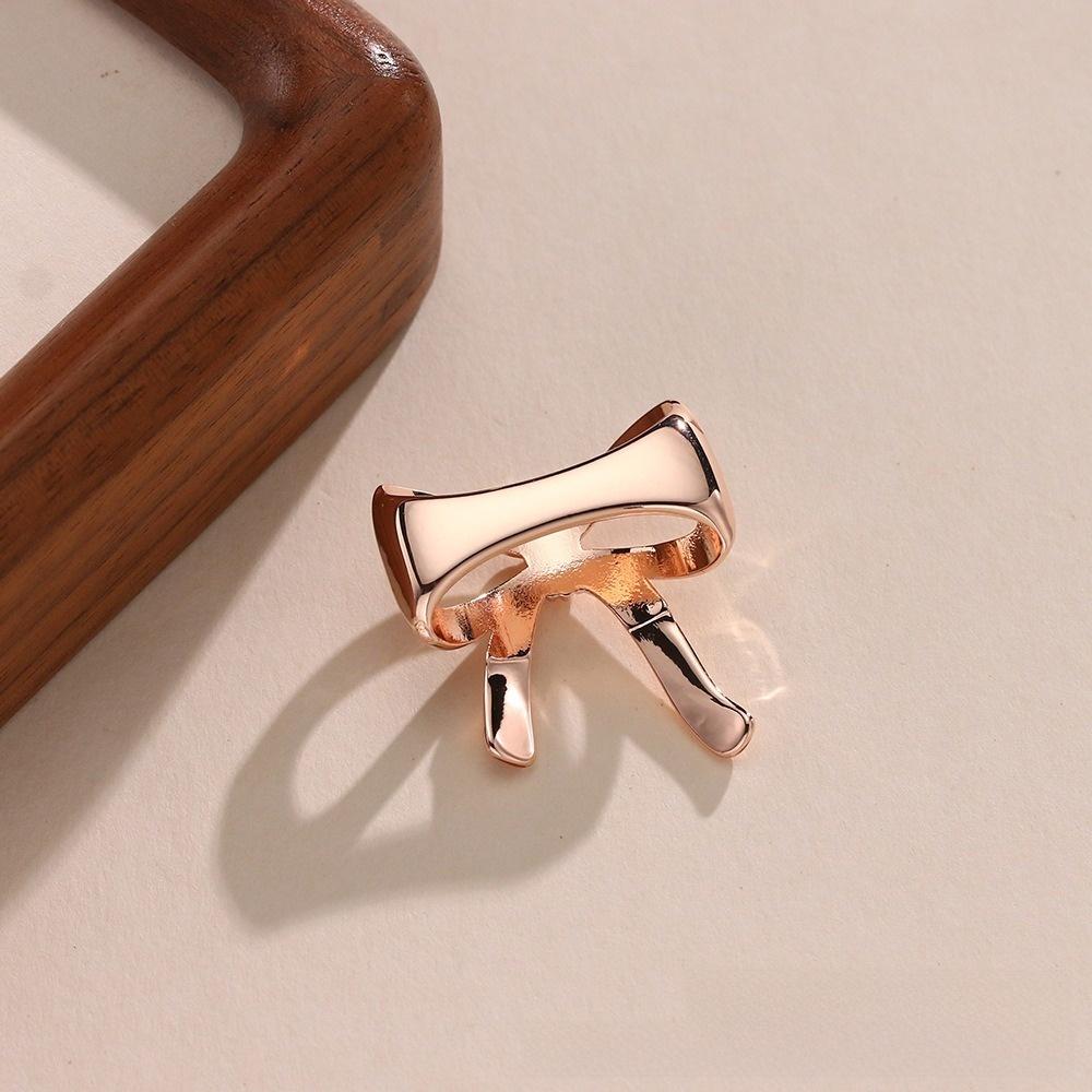 2pcs Alloy Bow Scarf Clip Golden Color Corner Knotting Buckle New Scarf Buckle Scarf Fixing
