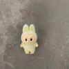 10pcs Mini Cute Labubu Doll Flocking Vinyl Kawaii Doll Pendant Accessories Ornament Desktop Decoration Collect Toy Children Gift