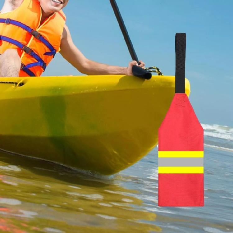 Kayak Warning Flags with Webbing Safety Tow Flags Canoes Redness Warning Flags for Kayak Towing Canoes Truck Enduring