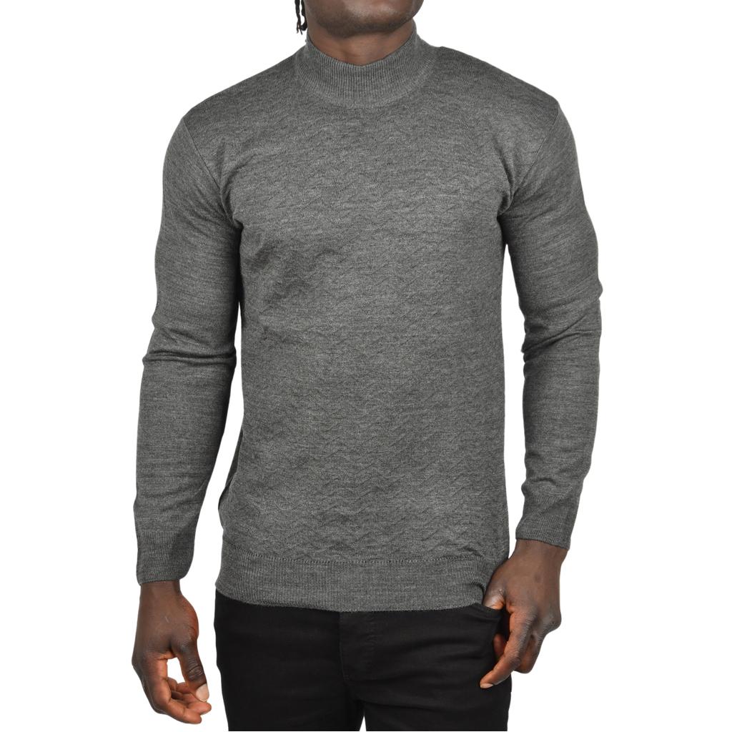 DeepSEA Rollkragenpullover mit halbem Rollkragen und Zickzackmuster, schmaler Schnitt, Rollkragenpullover 2505496