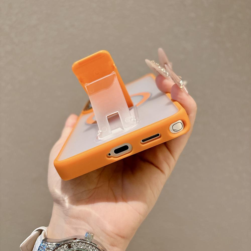 KEYSION Stoßfeste matte durchscheinende Hülle für Samsung Galaxy S26 Ultra 5G S26+ Plus Ständer Kabelloses Laden Handy-Rückseite