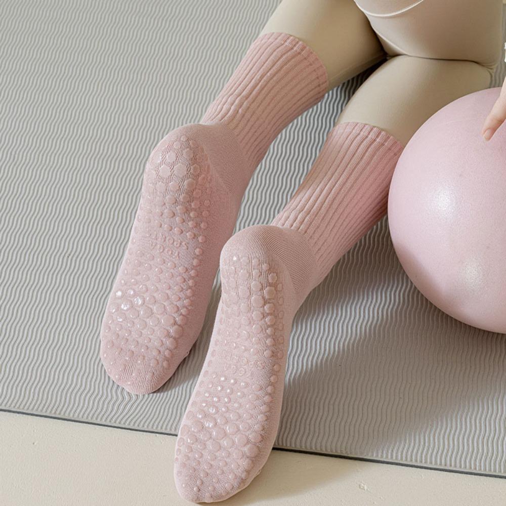 

Дышащие носки для йоги, нескользящие спортивные чулки, портативные длинные носки для пилатеса, женские