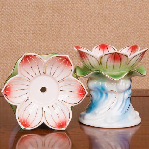 

Китайская креативная керамическая курильница, курильница для подношений благовоний, ваза для цветов, фруктовая тарелка, чашка, украшение набора Будды