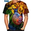 Funny Mushroom Pattern Men's Women's T-shirts Snail 3d Print Summer Fashion Tops Oversized Graphic Tee Comfortable Top