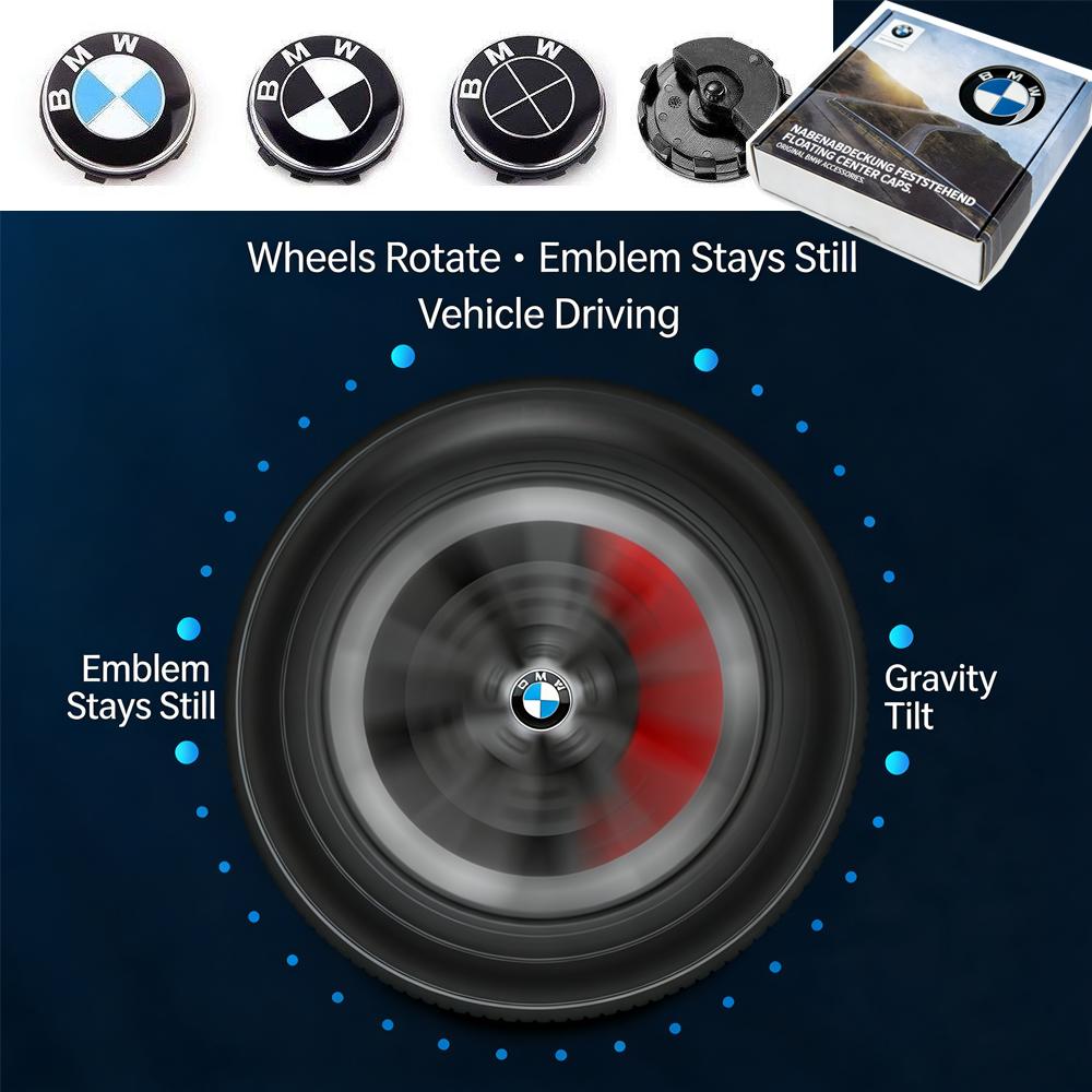 DKHN5 Blue 4pcs BMW G12 G30 G31 G32 G08 G05 F46 F49 F39 F90 floating wheel hub cover 1/3/4/5/6/7Series modified wheel hub center cover