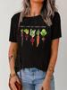 Funny Carrot Radish T-Shirt Let's Root For Each Other Graphic Tee Garden Lover Gift Streetwear Casual Loose Summer Top Unisex