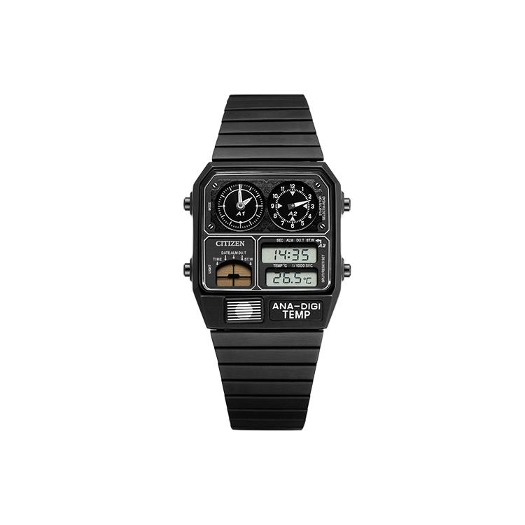 CITIZEN Quartz Movement Stainless Steel Strap Watch Unisex Black Dial JG2105-93E JG2105-93E