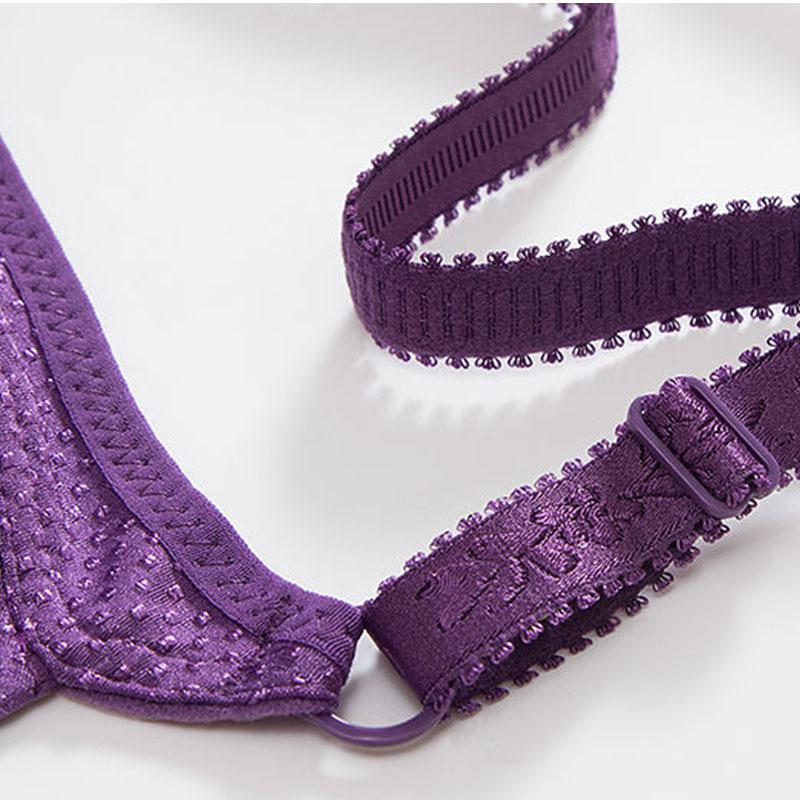 Large Size Thin Anti-sagging Breast-collecting Non-wire Non-magnetic Underwear Bra Ladies Bra Without Steel Ring Gathered