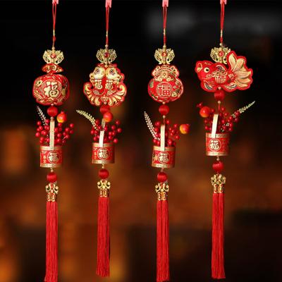 Chinese New Year 2025 Decorations Chinese Spring Festival Hanging Pendant Door Wall Ornament Traditional Chinese Room Decoration