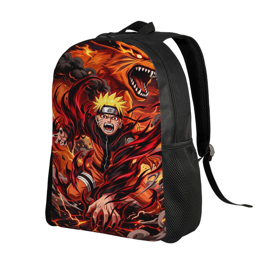 Uzumaki Gaara Kurama Shukaku Backpack  Outdoor Style Backpacks Youth Style High School Bags Colorful Print Rucksack