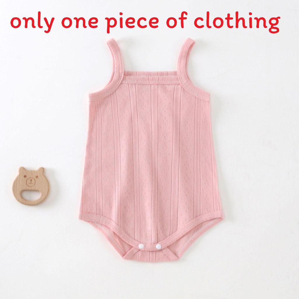 Baby Sleeveless Bodysuit With Breathable Cotton Fabric For Newborns Summer Infant Clothing