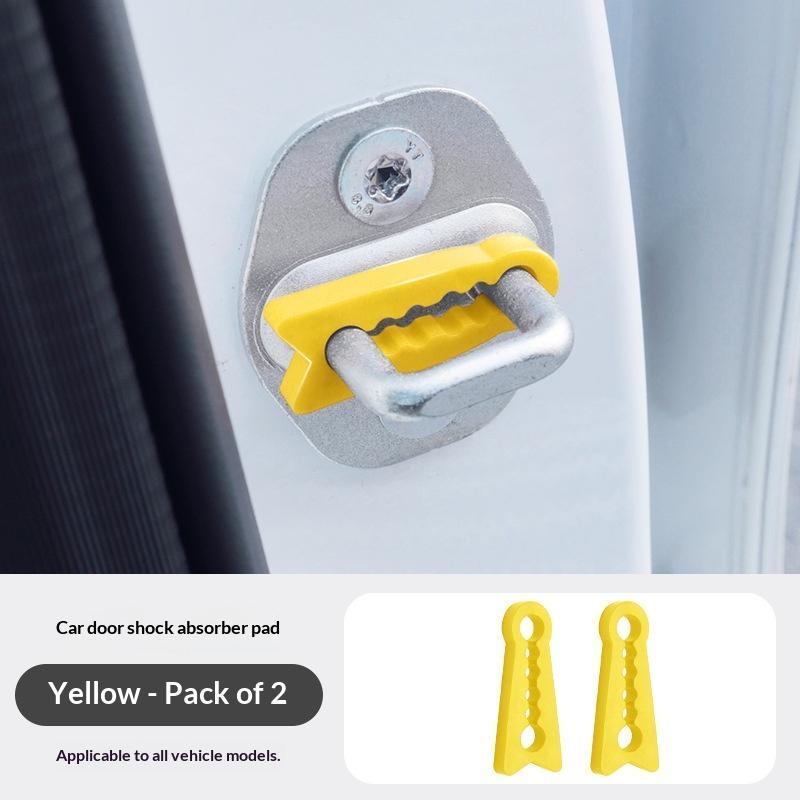 

Premium Car Door Lock Covers with Protective Seal Mat, Reduces Noise and Shock - Pack of 2/4