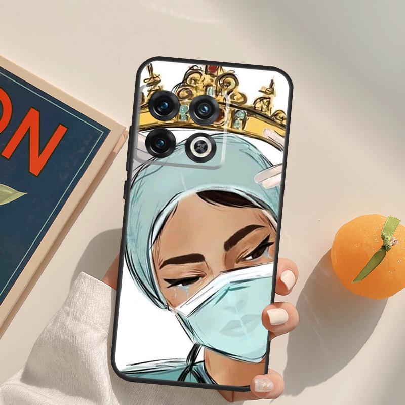 Cartoon Medicine Doctor Nurse Case For OnePlus 12R 13R 13T 10R 15 13 12 11 10T 8T Nord CE 4 3 2 Lite N20 N30 Nord 5 Cover