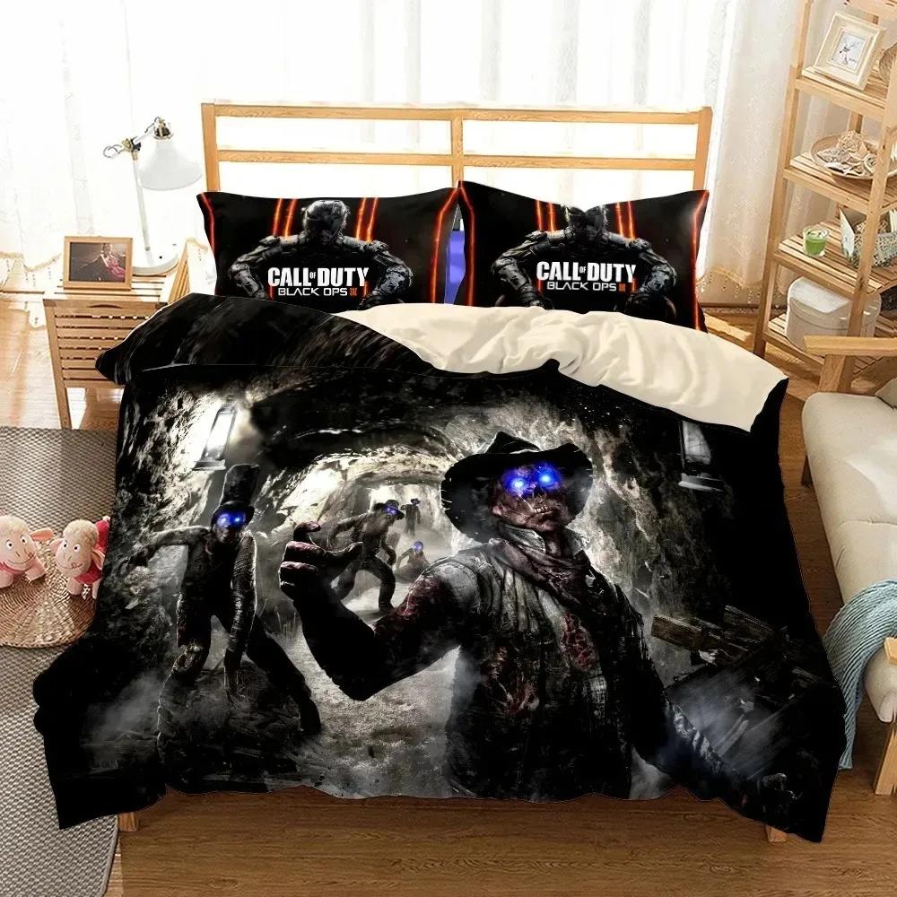 New 3D Print Call-of-duty Bedding Set Single Twin Full Queen King Size Game Shooting Bed Set Adult Kid Bedroom Duvet Cover Sets