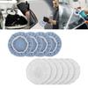 Pack of 10 Car Circular  Buffer Pads Lambskin & Microfiber Bonnet Car Polishing Pad set for Polishing Car & Furniture