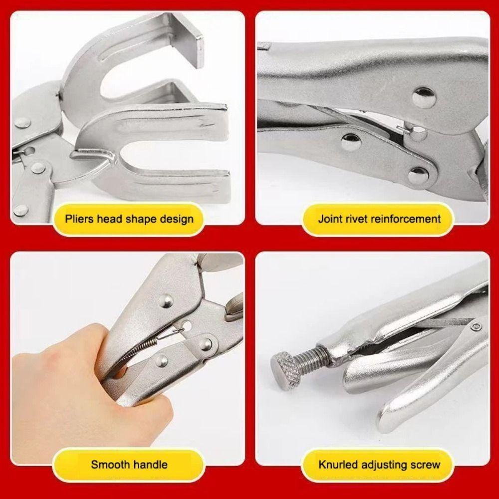 High Hardness Flat Nose Pliers Adjustable Locking Pliers  Electrician Maintenance