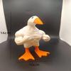 Fun Muscular Duck Statue Ornament Buff Duck Figurine Magnetic Goose Duck Keychain Tool Holder Desktop Organizer Funny Prank Gift
