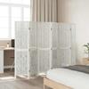 VidaXL Room Divider 6 Panels, Room Separator, Privacy Screen, Bedroom Living Room Screen, White Wood 358681