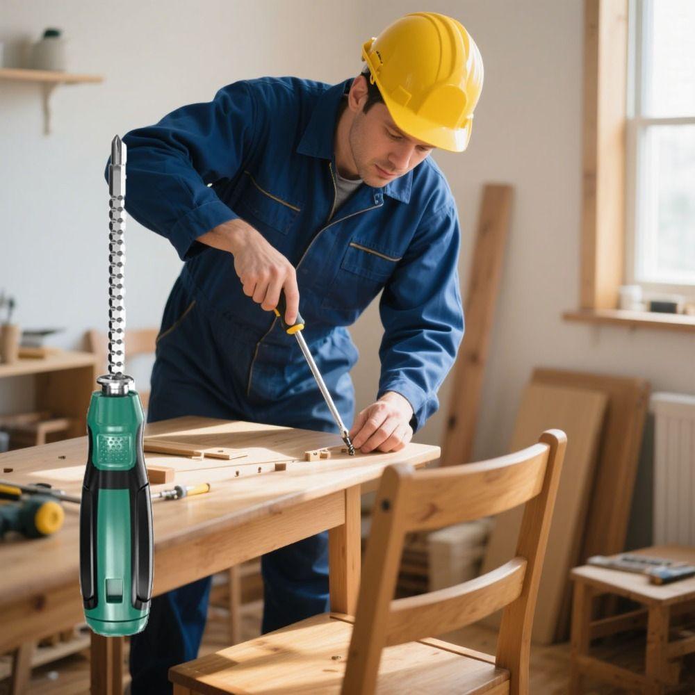 Short Handle Double Head Screwdriver Chrome Steel Slotted Cross Screwdriver DIY Projects