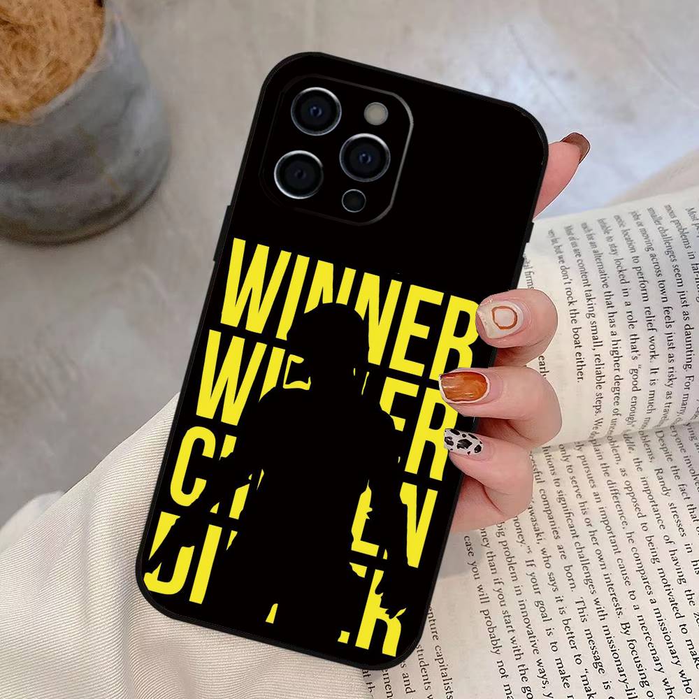 Spiel P-U-B-G Handyhülle Für iPhone 17, 16,15,14,13,12,11 Plus,Pro Max, Andere Weiche Schwarze Hülle