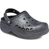 Crocs Baya Platform Lined Glitter Clog Sandals for Black Cm Women, Glitter, 24.0
