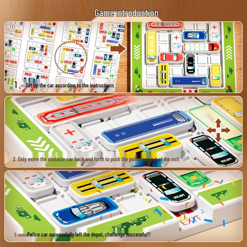 Dětská parkovací bludiště logická hra: Huarong Road Výzva
