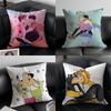 Cartoon H-HeartstopperS Pillow Case Plush Linen Soft Double Sided Printed Design Throw Cushion Decorative Home