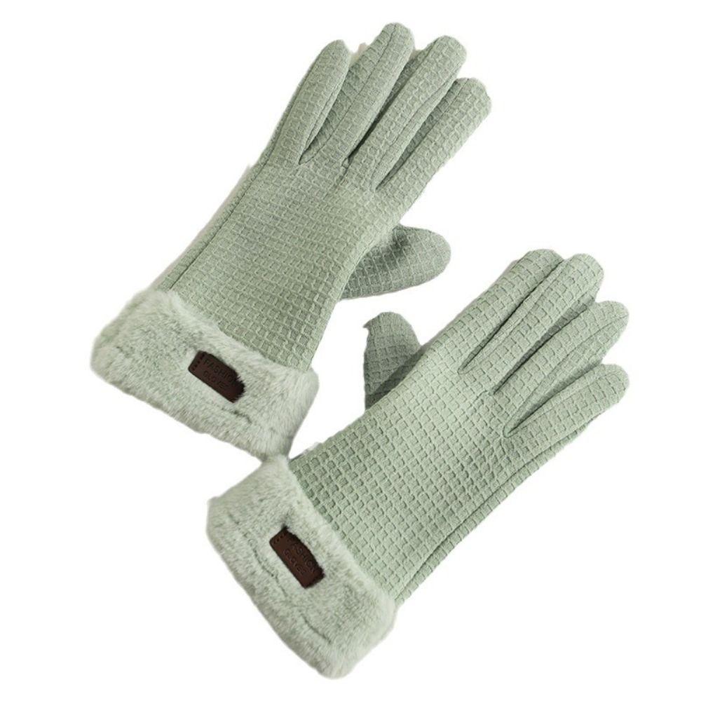 Full Finger Winter Women Gloves Warm Full Finger Gloves Fashion Warmer Bike Cycling Glove  Female